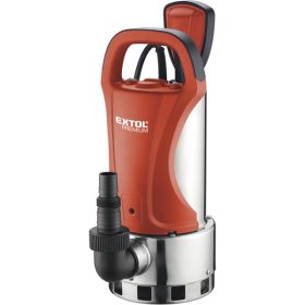   szennyvíz búvárszivattyú, úszókapcsolóval, 1100W,  INOX ház, szállító teljesítmény: 18,5m3/h, max. száll.8m