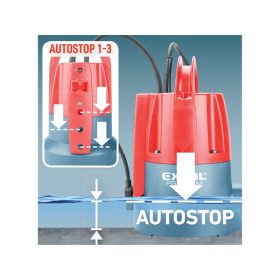   búvárszivattyú tiszta vízhez, szenzoros úszókapcsolóval, 400W, szállító teljesítmény: 8m3/h, max. száll. 7 m