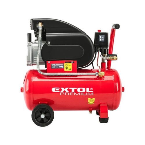 olajos légkompresszor, 1500W, 24l tartály, 8 bar; beszívott:200 l/min