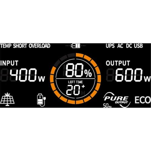 hordozható áramforrás (power station) , 600W, 512 Wh