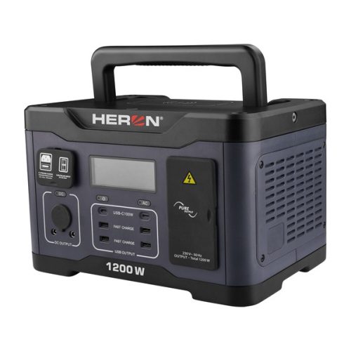 hordozható áramforrás (power station), 1200W, 921 Wh