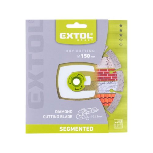 gyémántvágó szegmenses; 150×22,2×2,0mm  max.10.000 f/min