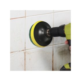   dörzsölő/csiszoló/polírozó klt. 10 db; 1/4"×25 mm csap, fúrógépbe fogható, tépőzáras