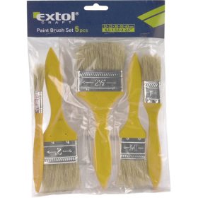   ecset készlet, 5db, fanyelű; 0,5",1",1,5",2",2,5", vastagság: 1cm