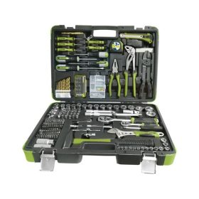   szerszámkészlet, CV., racsnis 45fog ; 1/4" és 1/2", 303 db, műanyag koffer