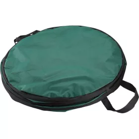   kerti levélgyűjtő/tároló zsák, henger alakú, acélrugós/önfelnyíló, 55×72cm, 170L, zöld, 3 fogantyú, PES (poliészter)