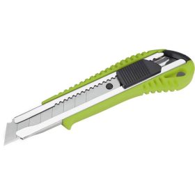   tapétavágó kés, 18mm, fémházas, autolock ; pótpenge: 9123A (10db) 9134 (horgas törhető-5db)