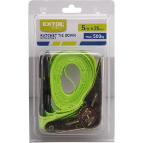 rakományrögzítő gurtni, kampós, max.500kg; 5m×25mm