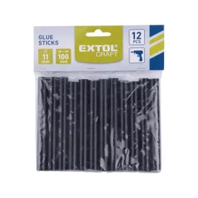   ragasztóstift klt., fekete színű; 12db, 100×11mm, bliszteren