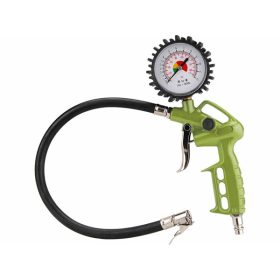   gumiabroncs fúvató pisztoly 40cm, nyomótömlővel, nyomásmérővel, 8 bar