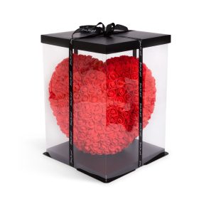 Rózsaszív - piros - 40 cm