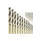 INGCO Csigafúró készlet 19 részes 1-10 mm HSS hengeres