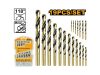 INGCO Csigafúró készlet 19 részes 1-10 mm HSS hengeres