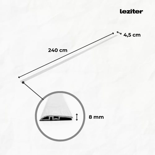 Vinyl SPC padló szintkiegyenlítő Aurora fagyos mészkő 2400x45x8 mm