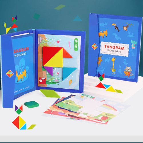 Mágneses tangram fajáték