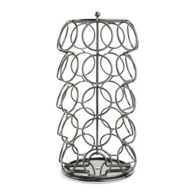   Fém kávékapszula tartó - 35 db Dolce Gusto kapszulához - 165 x 165 x 320 mm - fekete