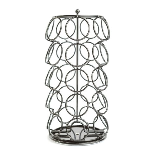 Fém kávékapszula tartó - 35 db Dolce Gusto kapszulához - 165 x 165 x 320 mm - fekete