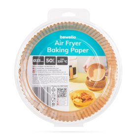   Air fryer sütőpapír - olaj nélküli sütőhöz - kör - 23 cm - 50 db / csomag
