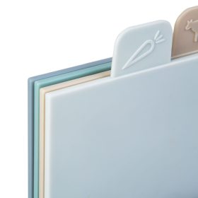   Vágódeszka készlet - műanyag - 29 x 22,3 cm - 4 db / csomag