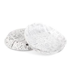   Air fryer sütőpapír - olaj nélküli sütőhöz - mintás, kör - 23 cm - 50 db / csomag