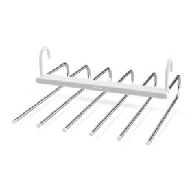   Akasztható törölközőszárító / nadrágtartó vállfa - fém - 6 akasztó