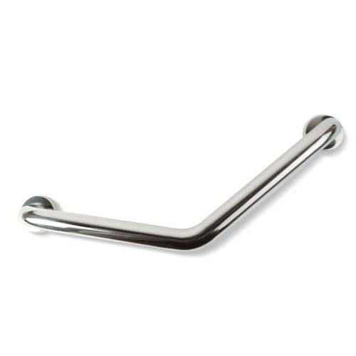 Fürdőszobai kapaszkodó - 45°-ban hajlított - rozsdamentes acél - krómozott - 25 + 25 cm