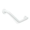 Fürdőszobai kapaszkodó - 45°-ban hajlított - rozsdamentes acél - fehér - 25 + 25 cm
