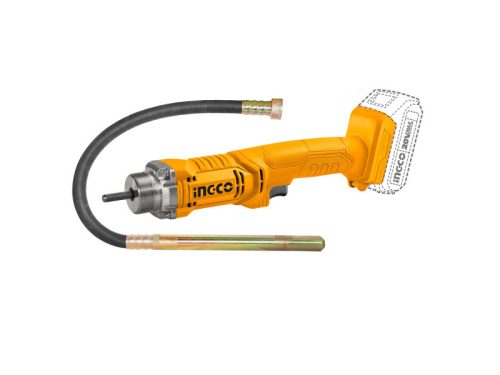 INGCO Akkus betontömörítő tűvibrátor 1,2 m 20 V (1 x 2,0 Ah akku + töltő)