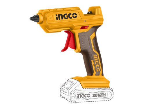 INGCO Akkus ragasztópisztoly 11 mm 20 V (akku és töltő nélkül)