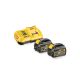 DEWALT FlexVolt Akkumulátor és gyorstöltő szett 18/54 V (2 x 6 Ah akku) DCB118T2