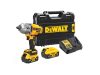 DEWALT Akkus ütvecsavarozó 18 V szénkefe nélküli 1/2" 1396/1898 Nm (2 x 5,0 Ah akku+töltő+TSTAK)