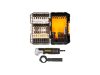 DEWALT/McLaren Bithegy készlet 33 részes sarokcsavarozó adapterrel