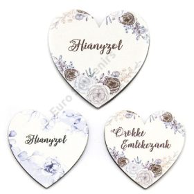 FA TÁBLÁCSKA SZÍV- KEGYELET 6 cm