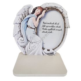 TALPAS SZÍV - ANGYAL FELIRATOS 22 cm