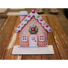   ÓRIÁS DÍSZÍTHETŐ MÉZESKALÁCS TALPAS HÁZIKÓ 22x23,5 cm