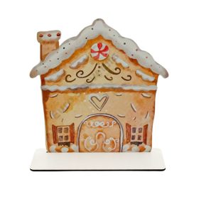   ÓRIÁS DÍSZÍTHETŐ MÉZESKALÁCS TALPAS HÁZIKÓ 22x23,5 cm