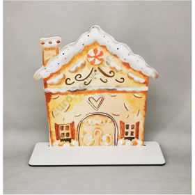   ÓRIÁS DÍSZÍTHETŐ MÉZESKALÁCS TALPAS HÁZIKÓ 22x23,5 cm