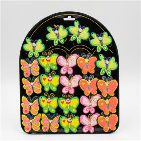 PILLANGÓ MÁGNES 24/1920 4,5x4 cm 4 SZÍN