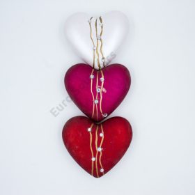 SZÍV DEKOR 12/96 KARÁCSONYI 3 SZÍN 9X10 cm