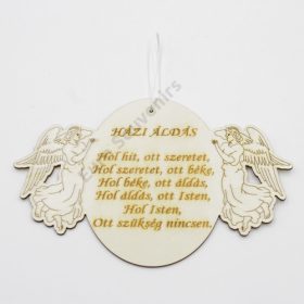 HÁZI ÁLDÁS FA 1/240 22x14 CM