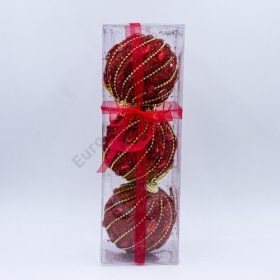 GÖMB 3 DB 1/96 PIROS 8x9 cm