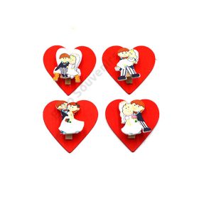 SZÍVECSKE 400/2400 ESKÜVŐRE 5,5x6 cm 4 FÉLE