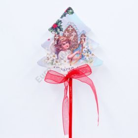 PÁLCÁS DÍSZ 1/2400 KARÁCSONYI 7x28 cm