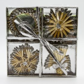 SZALMADÍSZ 6 db 1/240 NATÚROS 6 cm