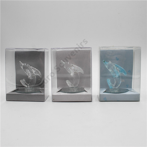 ÜVEGDELFIN 1/400 5x4,5 cm 3 SZÍN