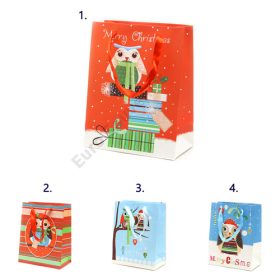 AJÁNDÉKTASAK KARÁCSONYI 12/840 23x18x10 cm 4 FÉLE