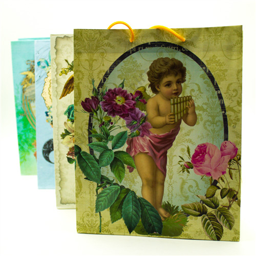 AJÁNDÉKTASAK ANGYALOS 12/720 21x26 cm 4 FÉLE