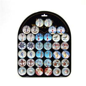 ÜVEGMÁGNES 36/216/864 NYÁRI átm.3.5 cm