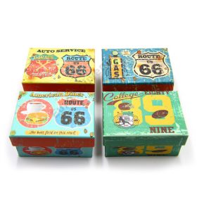 PAPÍRDOBOZ TÉGLALAP 12/216 11x7,5 cm 4 FÉLE