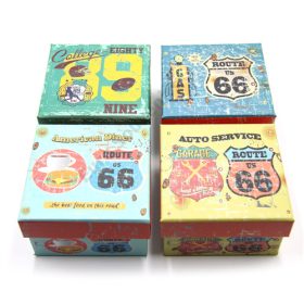 PAPÍRDOBOZ KOCKA 12/216 9,5x9,5x5,5 cm 4 FÉLE